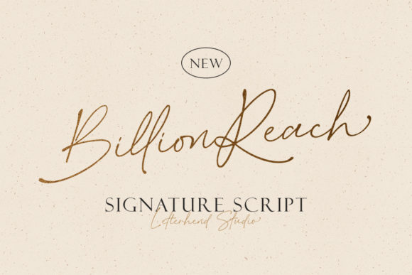 Billion Reach: The Handwritten Font for Elegant Design Projects