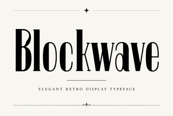 Blockwave: The Modern-Retro Typeface for Bold Branding