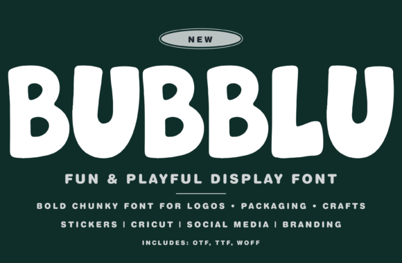 Bubblu: The Chunky Bubble Font for Playful Branding