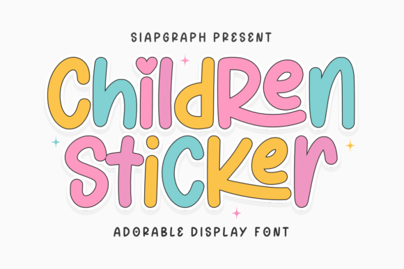 Children Sticker: A Playful Display Font for Creative Projects