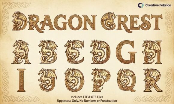 Dragon Crest: A Typeface of Mythical Elegance