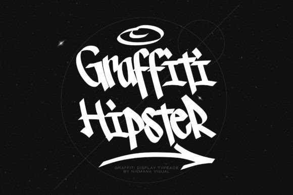 Graffiti Hipster: Raw Energy for Modern Design Projects