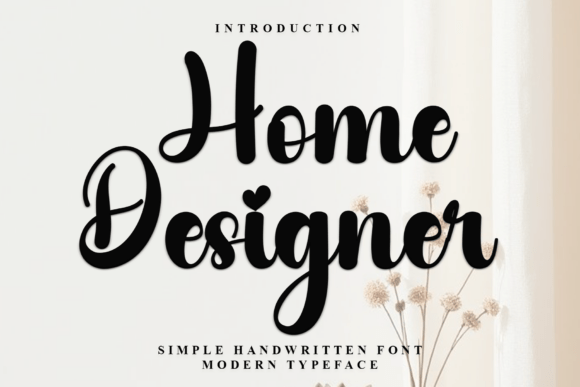Home Designer: A Festive Typeface for Holiday Magic