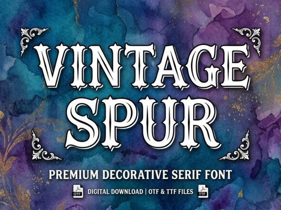 Inject Authentic Character with Vintage Spur Display Font