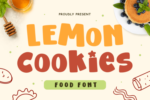 Lemon Cookies: A Sweet Typeface for Food and Fun Designs