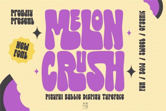 Melon Crush: The Display Font with a Retro Twist