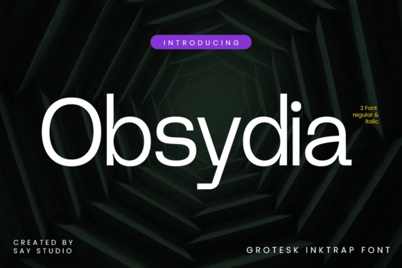 Obsydia: The Modern Grotesk Typeface for Impactful Design