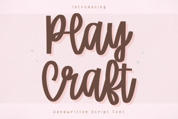 Play Craft: A Handwritten Script for Modern Creatives