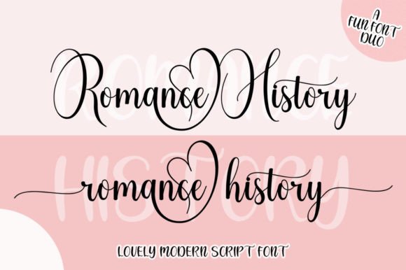 Romance History: A Font Duo for Timeless Design