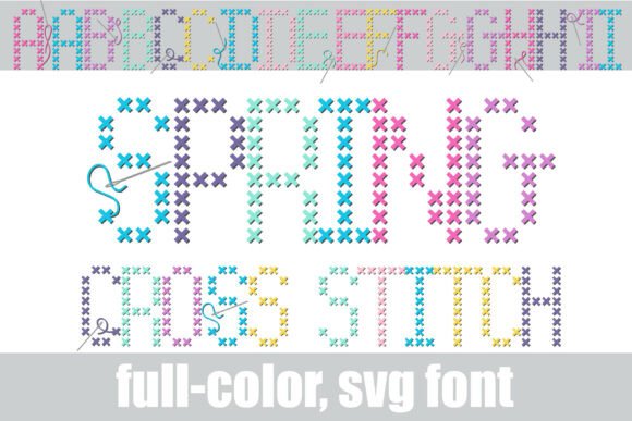 Spring Cross Stitch: Bringing Handmade Charm to Digital Design